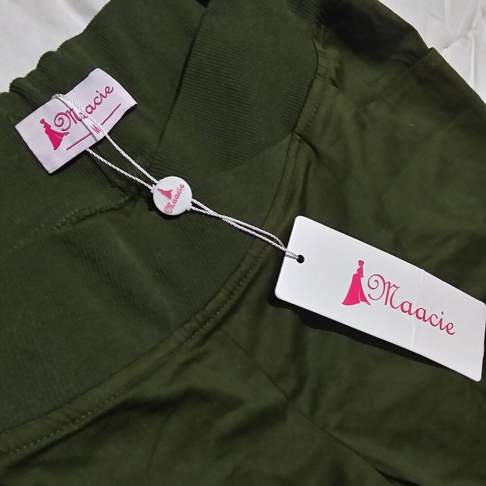 Maacie MATERNITY Shorts for Under Belly Cross Waist Casual Shorts w/pockets